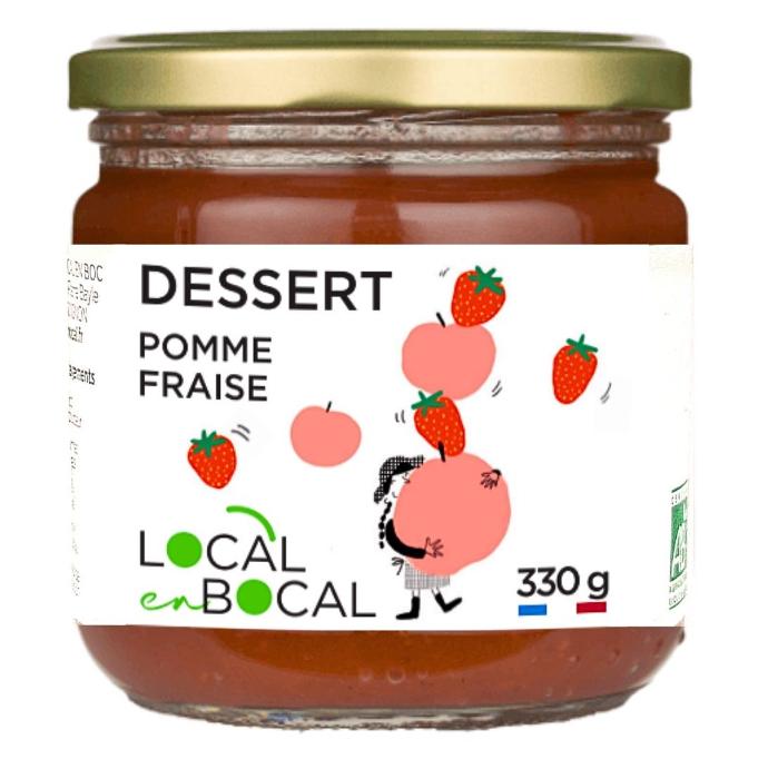 Dessert Pomme Fraise Bio - Local en Bocal - 330g