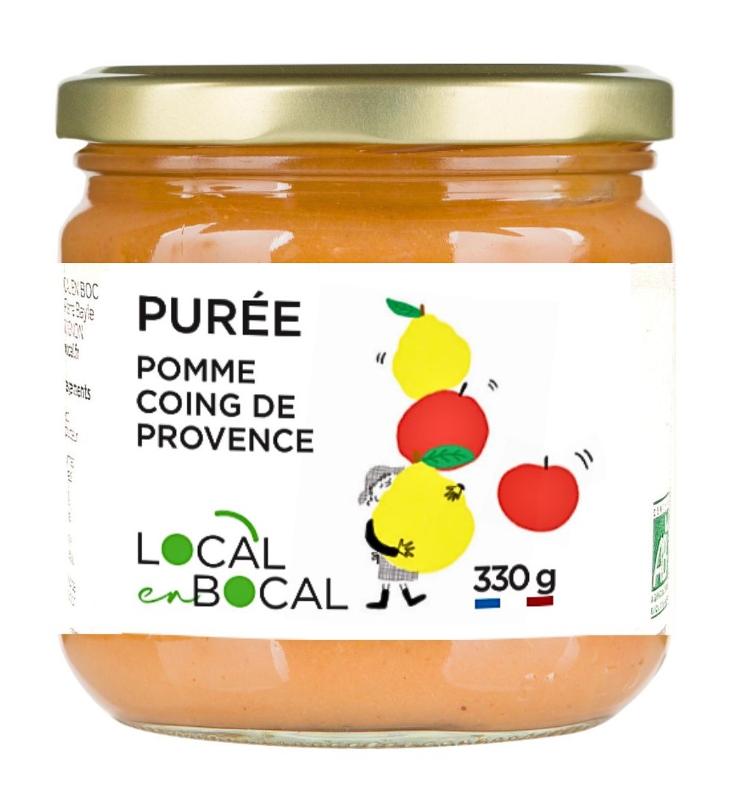 Purée de pomme et coing de Provence Bio - Local en Bocal - 330g