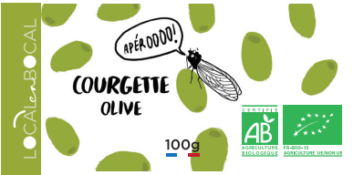 Tartinade courgette olive Bio - Local en Bocal - 100g