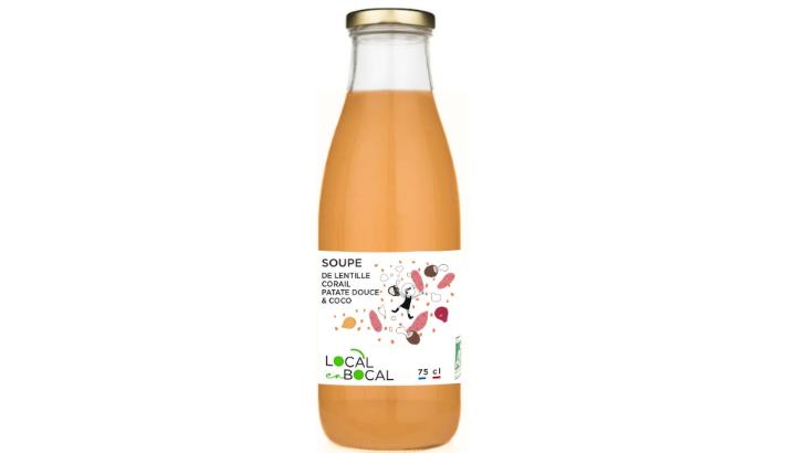 Soupe de lentille corail patate douce &amp; coco Bio - Local en Bocal - 75cL