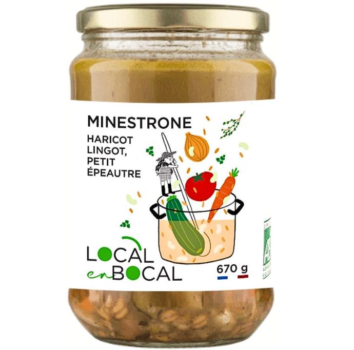 Minestrone haricot lingot &amp; petit épeautre Bio - A côté - 670g