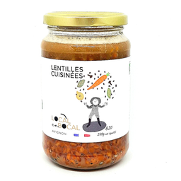 Lentilles cuisinées Bio - Local en Bocal - 240g